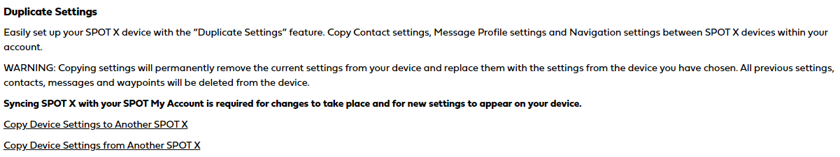 Duplicate Settings